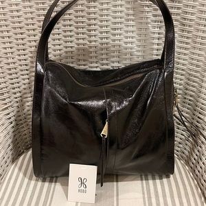 Hobo Alannis Black Leather Purse With Dust Bag